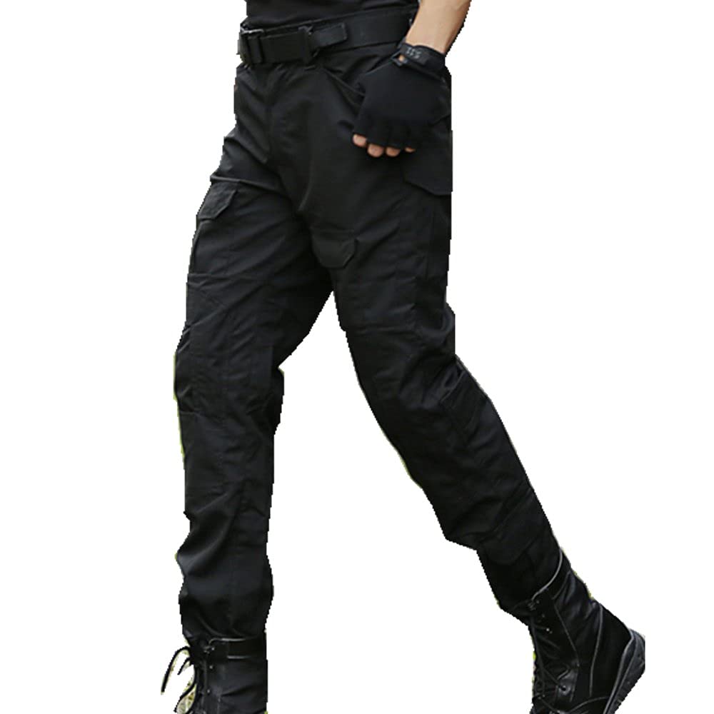 TACSIXTO Pantalones Tácticos Profesionales para Paintball y Airsoft, Multibolsillos con Rodilleras Extraíbles - 2