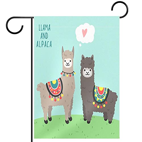 Drapeau de jardin lama haute résistance et design double face