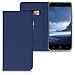 Produktbild kwmobile bq Aquaris X2 / X2 Pro Hülle - Kunstleder Handy Schutzhülle - Flip Cover Case für bq Aquaris X2 / X2 Pro - Dunkelblau