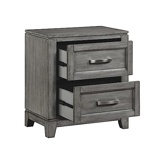 Lexicon Bertillon 2-Drawer Nightstand, Gray by Lexicon - Used condition - Image 4
