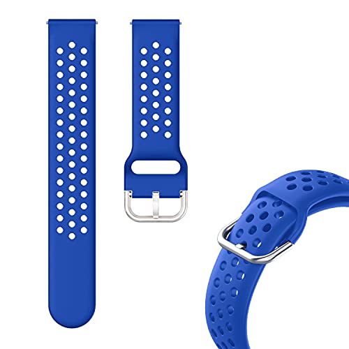 Image of ACM Watch Strap 20mm compatible with Goqii Smart Vital Plus Smartwatch | Silicone Belt Breatheable Dot
