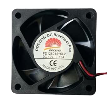 1PZ DOCENG 6015 FD126015-SL1 ZP DC12V 0,13A 6CM ventola di 1PZ DOCENG 6015 FD126015-SL1 ZP DC12V 0,13A 6CM ventola di