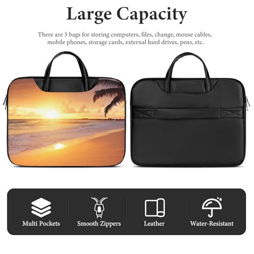 Bolsa para Laptop 15.6" Impermeable de Cuero Ligera miniatura 5