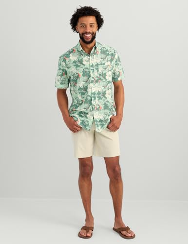 HUK Men's Kona Pattern Short Sleeve Fishing Button Down Shirt2