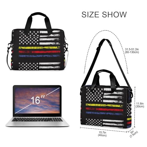 Funda portátil con asa y correa para laptop 15.6 pulgadas miniatura 5