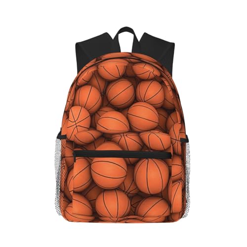 Sac à dos de voyage imprimé orange classique imperméable avec bretelles confortables