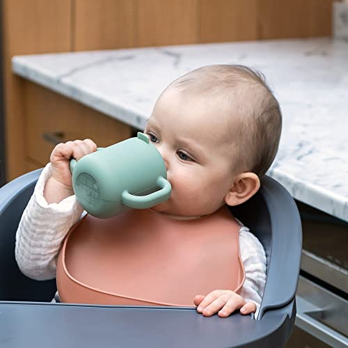 Beaba Silicone Sippy Cup, 5.5 oz, Silicone Material, Leakproof Lid, for Baby Toddler, Sage by Béaba - Used condition - Image 5