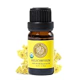 Silk Road Organic Helichrysum Italicum Essential Oil, 100% Pure Undiluted USDA Certified Aromatherapy for Skin Vitality & Anti-Aging - 10 ml Euro Dropper - Always Pure, Always Organic -  Red Silk Essentials