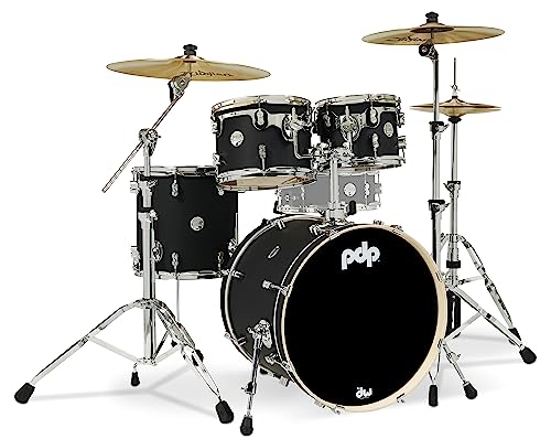PDP Concept Maple 4-piece Shell Pack - Satin Black