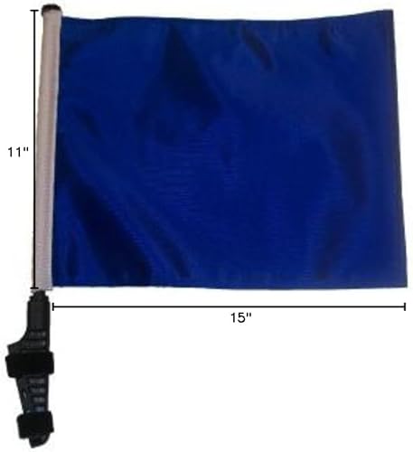 Bandera azul para carrito de golf con soporte de encendido y apagado SSP Flags EZ