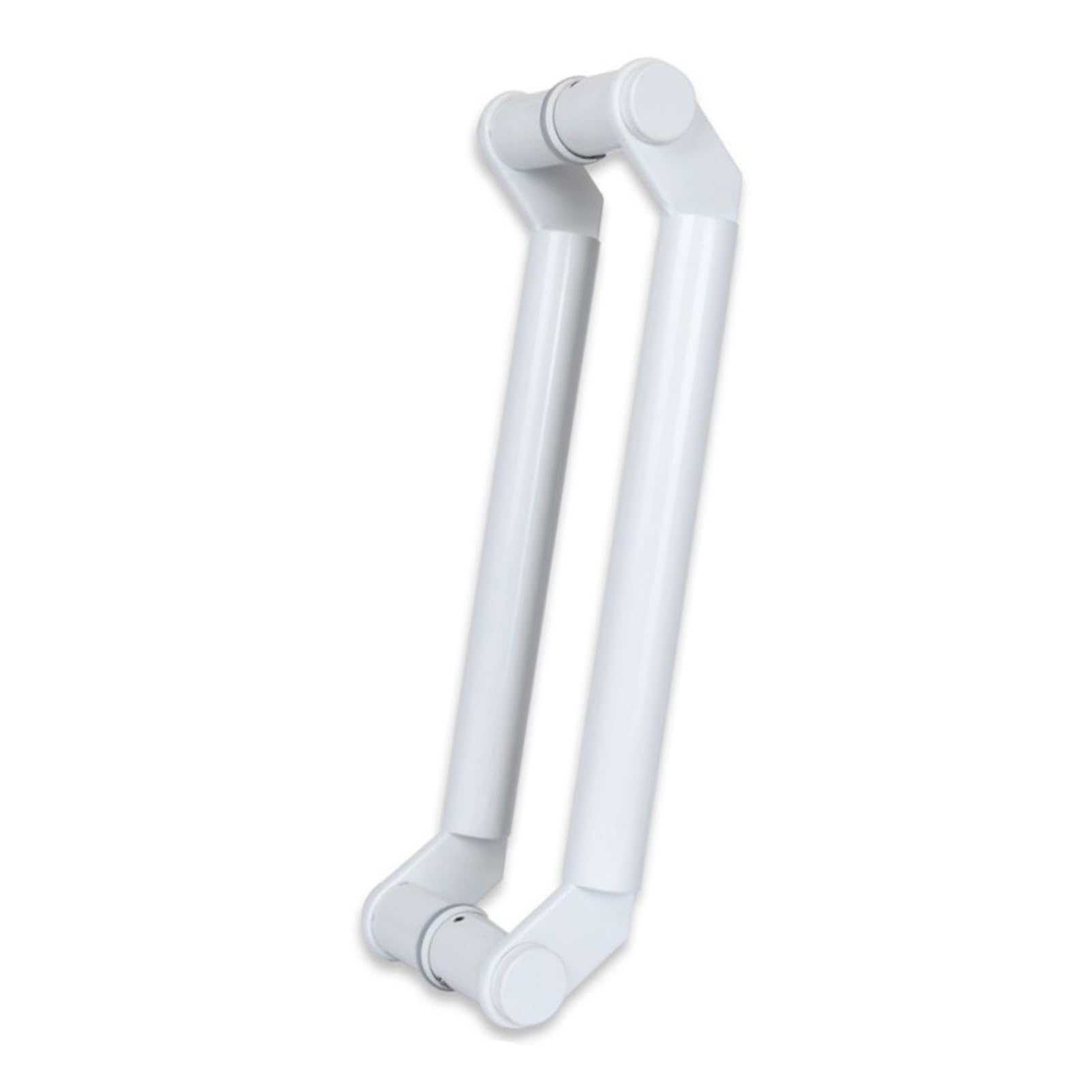 ZFUCMAYL Glass Door Handles,Shower Door Handle,Stainless Steel Bar to Bar Door Handle for Shower Rooms Shopping Malls Offices Parts Replacement(17.32in to 56.69in)(White,Pitch-540mm)