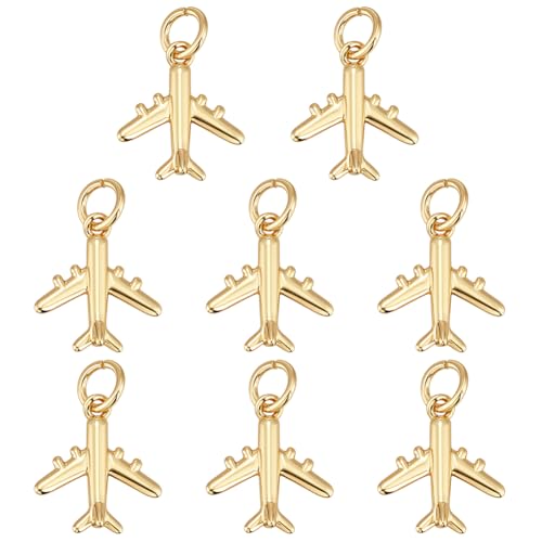 Breloques avion en laiton BENECREAT pour fabrication de bijoux durables