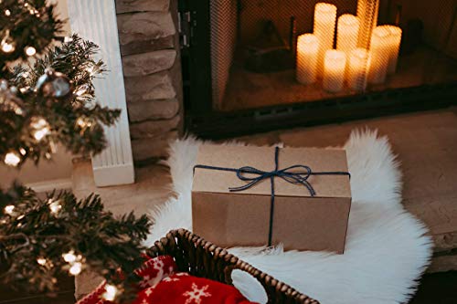 Elegant Blue and White Christmas Mantel Decor Gift Box Set for Enchanting Holiday Centerpieces - Image 4