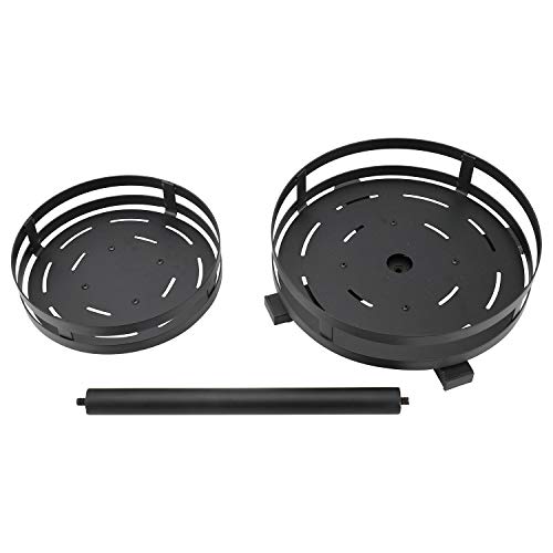 Hyddnice 2 Tier 360 Degree Rotatable Spice Rack Steel Kitchen Cabinet Organizer Shelf Multi-Function Storage Floor Type #TOP5