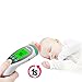 Medical Infrared Non-Contact Forehead FeverThermometer for Baby Kids Infants and Adults with Fever Indicator