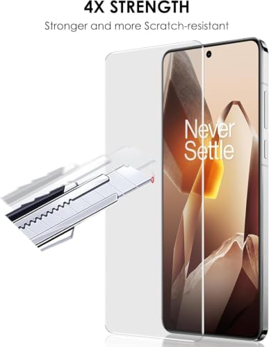 Image of Uyiton Tempered Glass Screen Protector Compatible with OnePlus 13 (6.82 Inch) | Curved UV Screen Guard | 9H Hardness | HD Clear | Fingerprint Sensor Support | Full Coverage | Easy Installation | Pack of 1