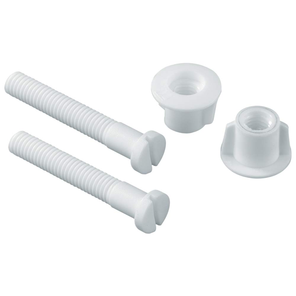 Hyper Tough Toilet Seat Bolt Set Rust Proof Plastic (2 pack)