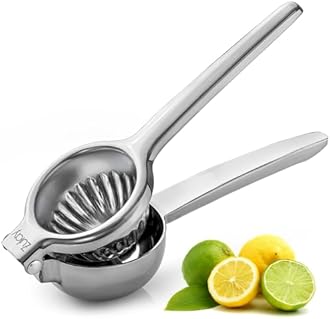 Lemon Squeezer Stainless Steel with Premium Quality Heavy Duty Solid Metal Squeezer Bowl - Large Manual Citrus Press Juicer and Lime Squeezer Stainless Steel - by Zulay Kitchen
