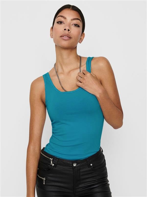 VERO MODA Damen VMMAXI My Soft Long Tank TOP GA 3PACK Bumblebee, Cabaret, Caneel BayM – Ansicht 6