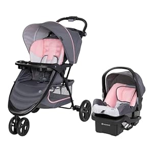 Baby Trend EZ Ride Travel System with EZ-Lift™ Infant Car Seat, Dash Pink