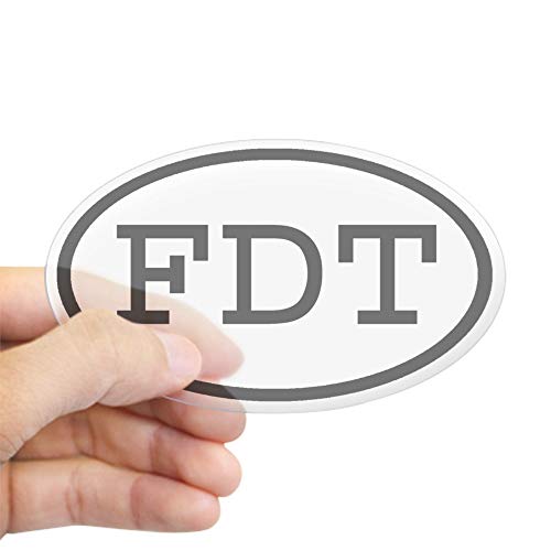 CafePress FDT Oval Oval Sticker Oval Bumper Sticker, Euro Oval Car Decal
