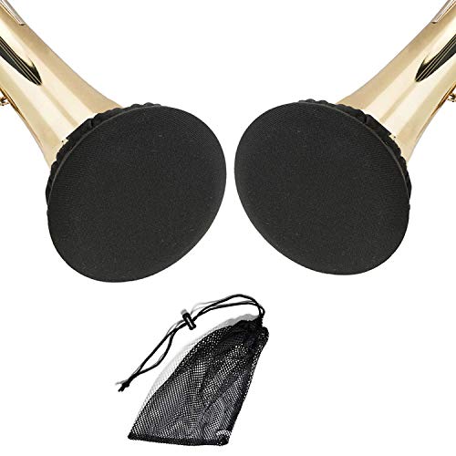 image for nanum 2-Pack Instrument Trumpet Bell Cover with Net Bag,Bell Cover for