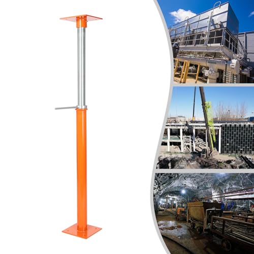 Basement Floor Jack, Support Beam House Jack Post, Floor Lifting Joist Beam Brace for Cellar Ceiling, Range of Adjustment 37" - 61" - Safe Load Capacity (12,000 lb)