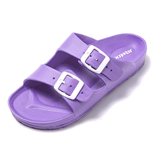 JOMIX Damskie letnie kapcie damskie, sandały, buty kąpielowe, morze, basen, plaża, pływanie, do użytku wewnątrz i, fioletowy, 39 eu