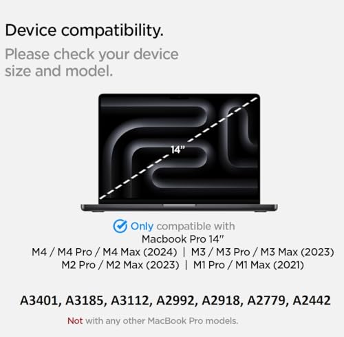 Image of Privacy Matte Anti Spy Screen Guard Compatible With MacBook Pro 14 Inch 2026-2021 M5, M5 Pro, M5 Max, M1, M2, M3, M4, Pro /Max Chip Anti Peep Screen Protector Not a Tempered Glass