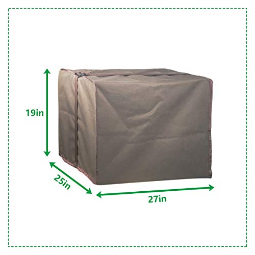Forestchill Outside Window Air Conditioner Cover, Heavy Duty Defender for AC Units, Bottom Covered, Brown Color, Large Size 27''W x 19''H x 25''D Covers - Thumbnail 3