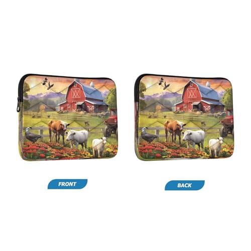 Funda para portátil de 13-14 pulgadas con diseño de animales miniatura 2