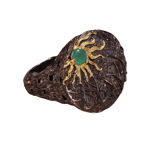 Bague émeraude or argent femme taille 9 bijoux solarum de luxe