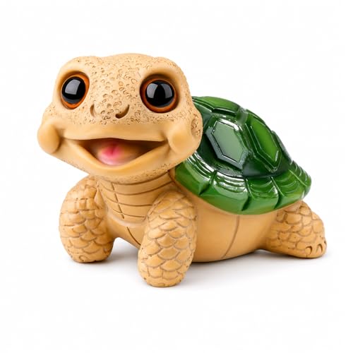Radiella Décoration de Jardin Tortue, Jolie Petite Figurine décorative, décoration d’étang et Figurines de Jardin pour l’extérieur, Petite déco...