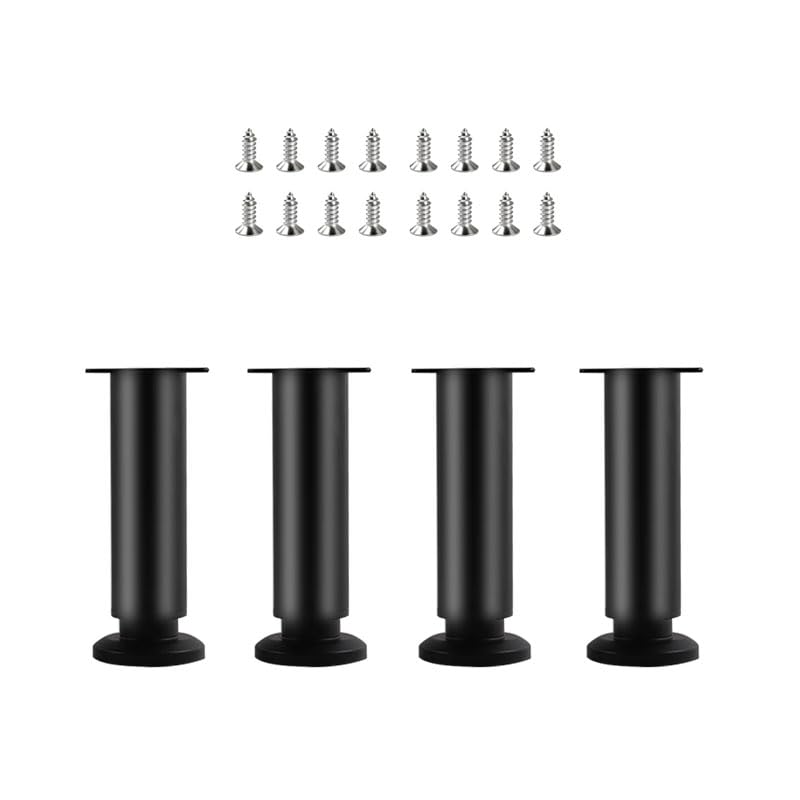 Wealsun 4Pcs Adjustable Furniture Legs, 18-30cmMetal Heavy Duty Support Legs with Screws, Suitable for furniture such as sofas, beds, chairs, tables, and cabinets.