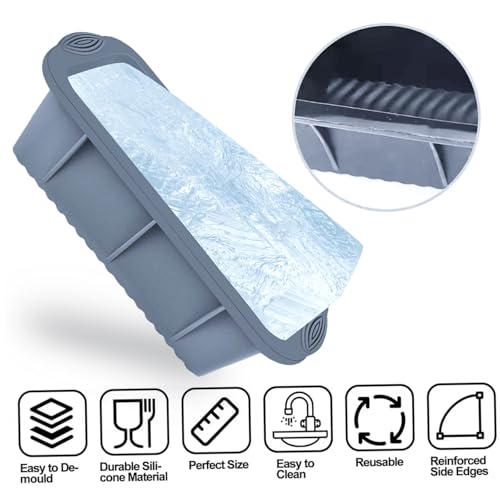 Molde de silicona para cubos de hielo grandes 6 piezas miniatura 3