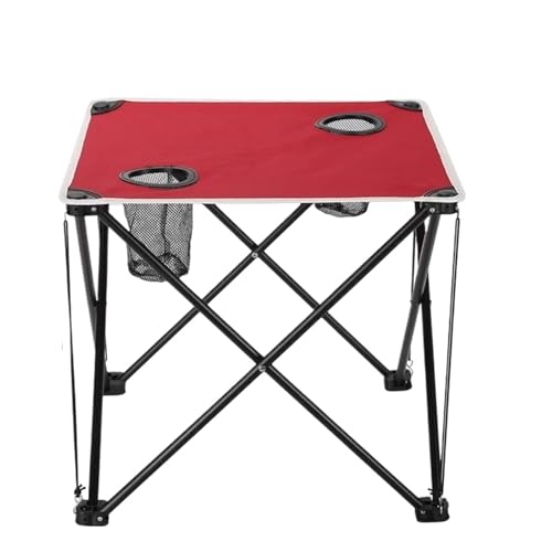 ZMCGNO Tavolo pieghevole da campeggio, tavolo picnic impermeabile, pranzo for il tempo libero all'aperto(Red)