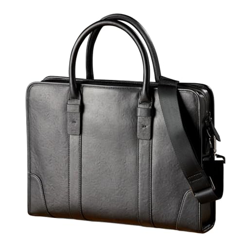 Briefcases Handmade Genuine Leather Briefcase Men Leather Shoulder Bag Office Laptop Cross Body Bag