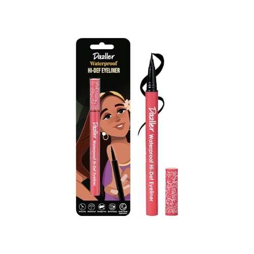 Image of Dazller Hi-Def Eyeliner|Velvet Matte|Water-Resistant|Smudge-Proof|Long Stay|Single Stroke|Precise Application|Black|1.1gram, Gel