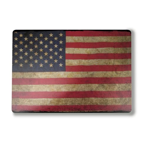 Laptop Skin Compatible with Alienware M18 R2 (2024) - Vintage Flag - Premium 3M Vinyl Protective Wrap Decal Cover - Easy to Apply | Crafted in The USA by MightySkins