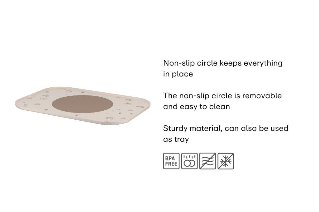 Mepal Placemat Mio, Non-slip Circle keeps Items in place, Easy to clean, Non-slip Circle can be removed, Sturdy - Image 3