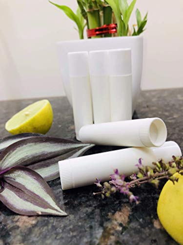 Image of 5 Grams White Empty Chapstick Lip Stick Tube Container for Lip Balm Lipstick Cosmetic & Makeup Use Pack of 20
