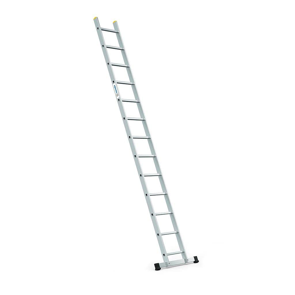 HOSTRÖM Echelle Simple StablePro 13 marches en Aluminium, légère et Durable, Hauteur de Travail maximale 4,49m, Garantie 5 Ans, Charge maximale 150kg