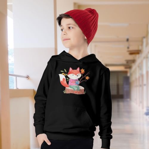 Watercolor Fox Print Kids' Hoodie - Kid Apparel - Fox Lover Gift2
