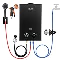 Tankless Water Heater Propane,2.11GPM 8L Outdoor Portable Water Heater,with 2 GPM Water Pump, with Digital Display Multi-Protection for Camping Trips Boat Cabins