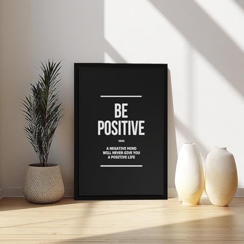 Impression sur toile Be Positive une source d'énergie positive