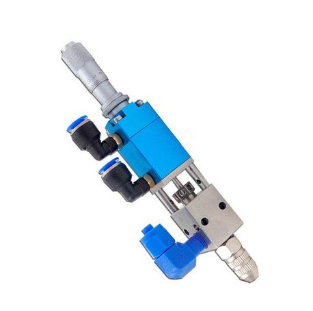 GOWE Thimble Type Precision Dispensing Valve UV Glue Dispensing Ink Alcohol with a micromete Color:no micromet