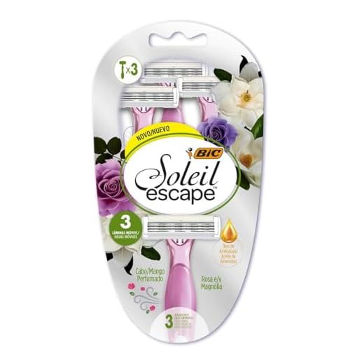 BIC, Depilador, Soleil Escape, Essência de Rosas e Magnólias, 3 Unidades