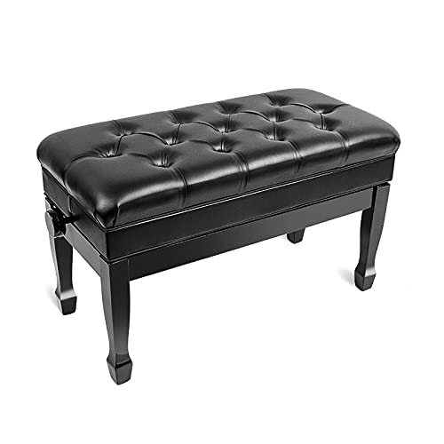 Tabouret de piano, tabouret de coiffeuse tabouret de piano duo banc de piano de luxe, avec compartiment de rangement de grande capacité et coussin étanche, hauteur réglable de 10 cm, convient à la - Les Beatles, Paul McCartney, John Lennon, RIngo Starr, George Harrison Tabouret de piano, tabouret de coiffeuse tabouret de piano duo banc de piano de luxe, avec compartiment de rangement de grande capacité et coussin étanche, hauteur réglable de 10 cm, convient à la