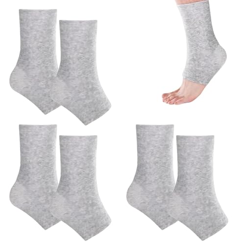 Ankle Brace Sleeve 3 Pairs White