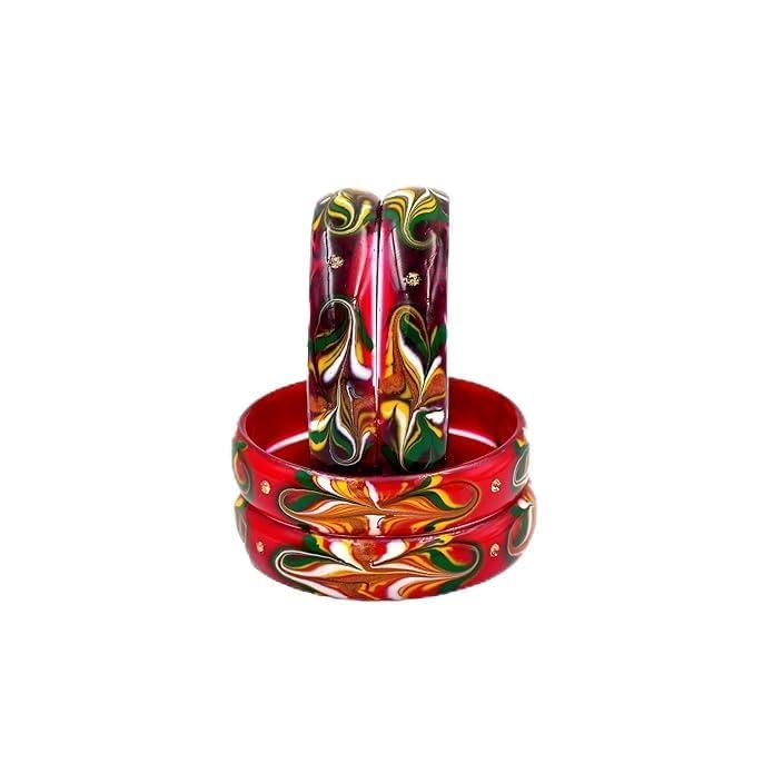 Rudra Enterprises || Handcrafted Glass Kada For Womens & Girls (Pack Of 4) (2-4) (B0CXF3NH55) Amazon Price History, Amazon Price Tracker